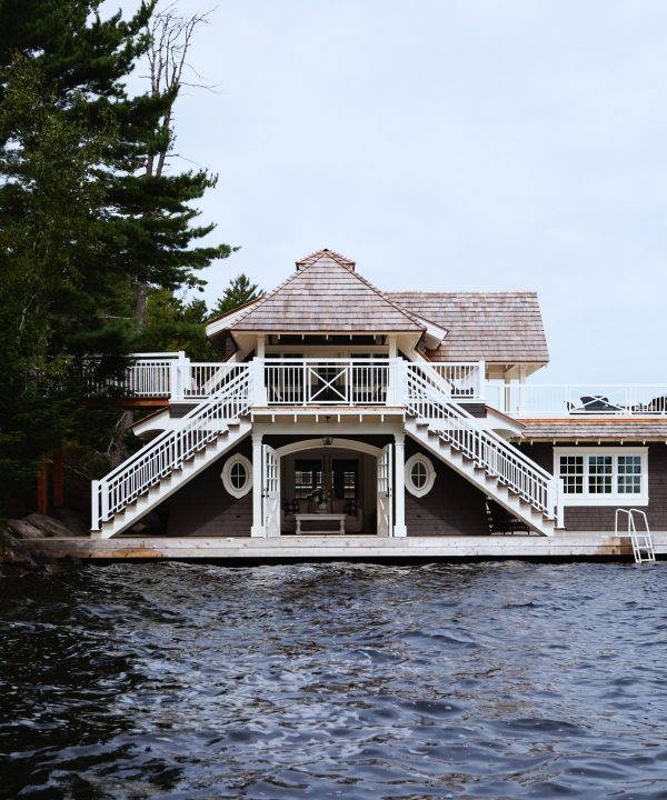 Muskoka Living Projects - Windover boathouse designed and built by Muskoka Living