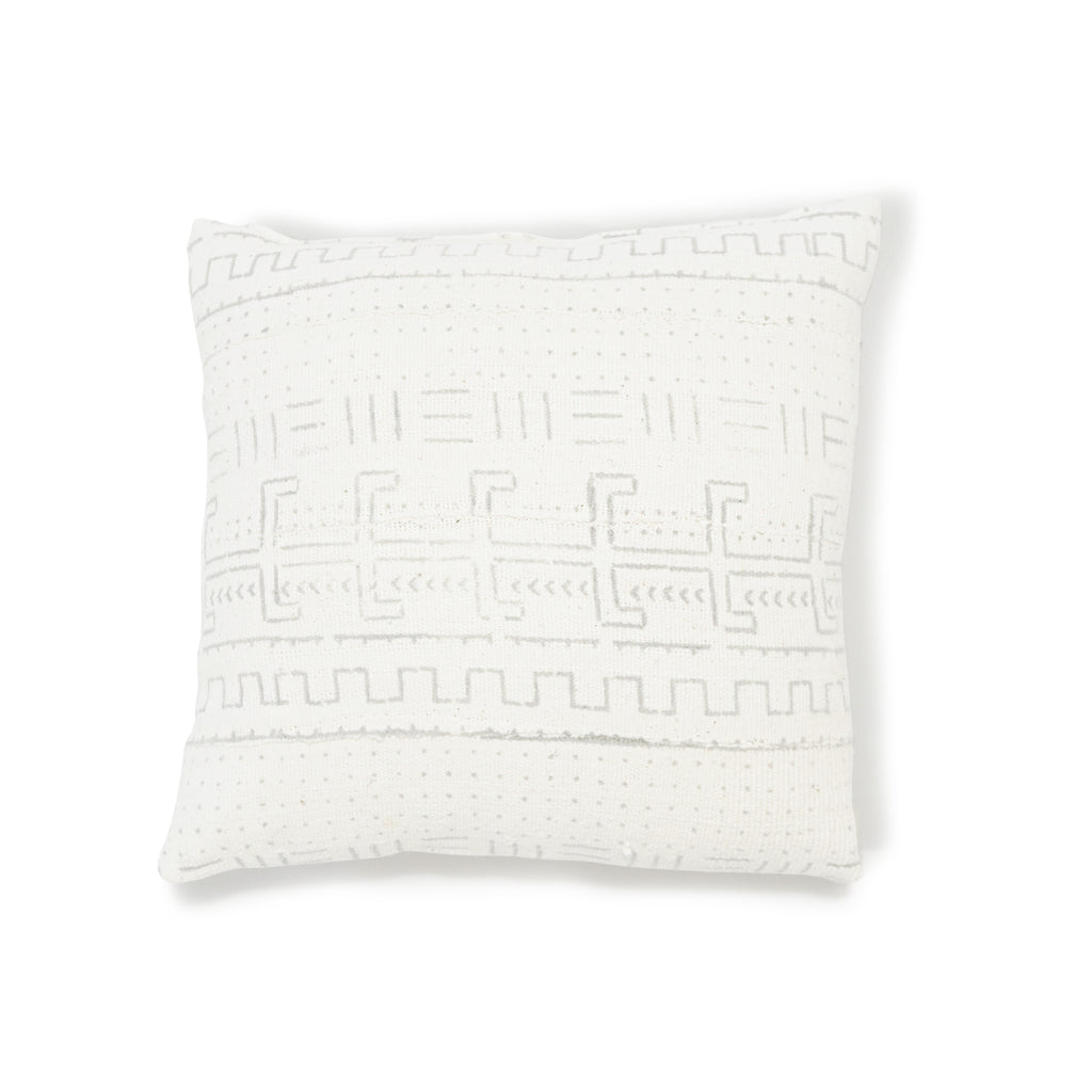 Pattern Mudcloth with Fresno Sand Back Pillow | Muskoka Living Collection