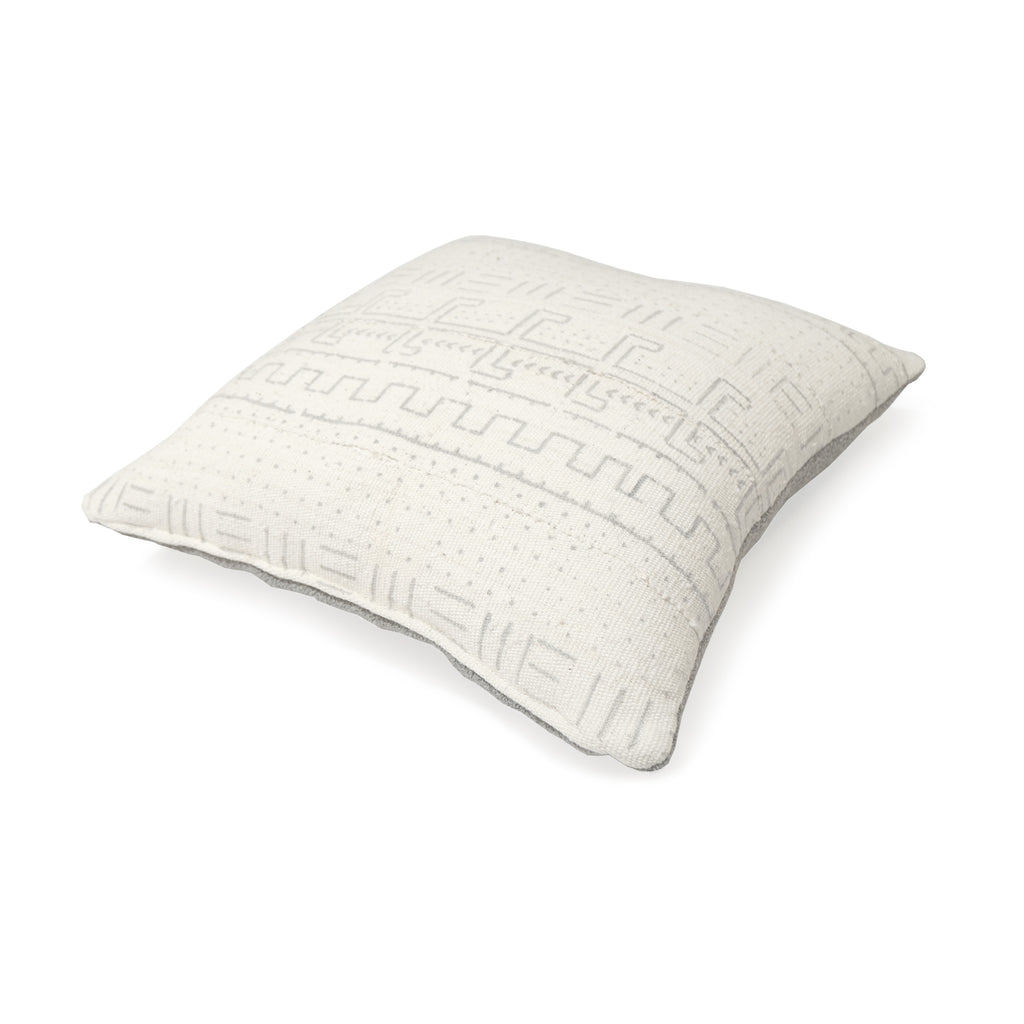 Pattern Mudcloth with Rome Grey Back Pillow - Muskoka Living Collection