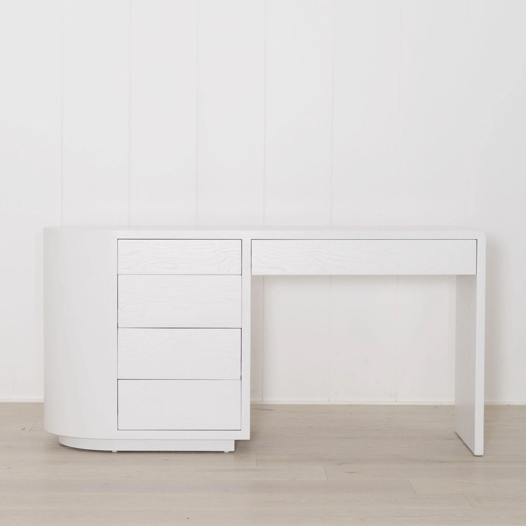 Austin Desk, shown in wire brushed white | Muskoka Living Collection