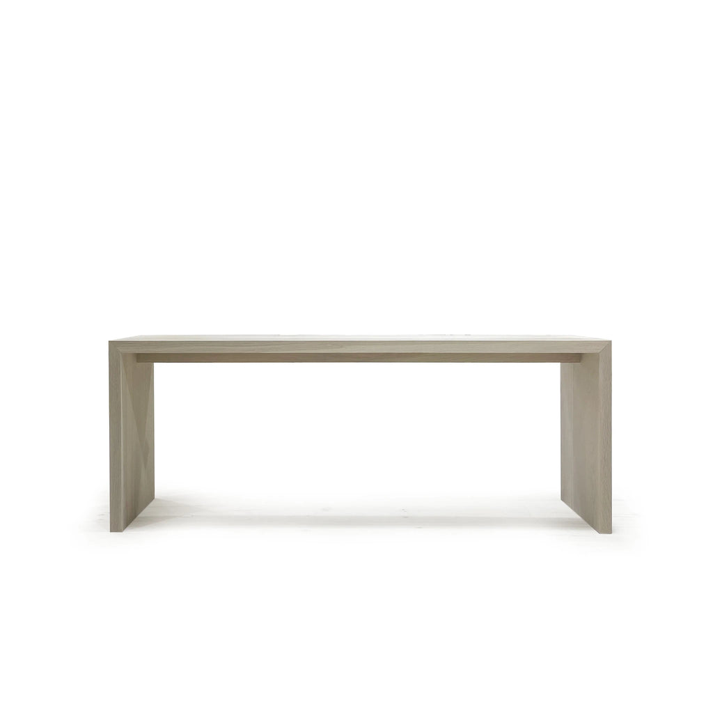 Beach Console, Muskoka Living Collection - Shown in Large. Oak finished in Nordic White / Smoke