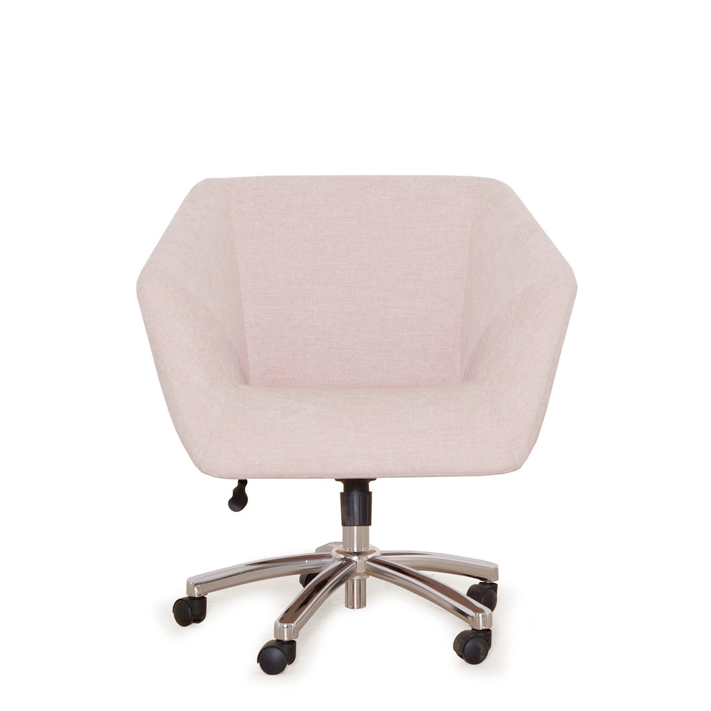 Burl office chair, shown in Sense Blush | Muskoka Living Collection
