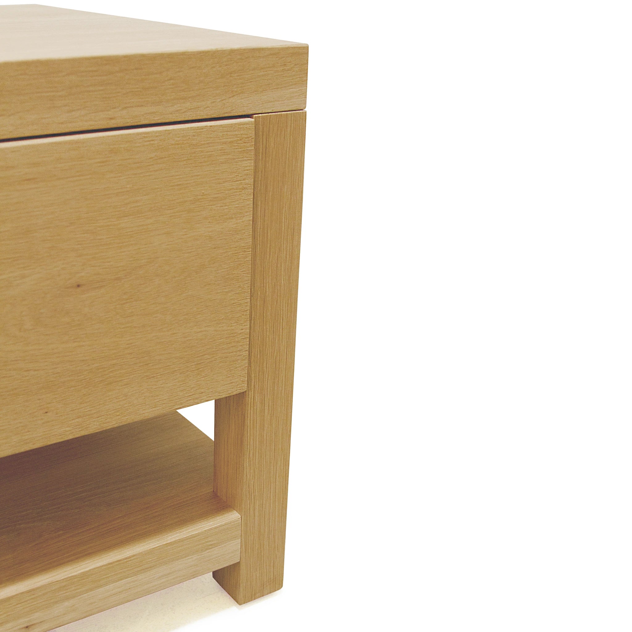 Crate Nightstand shown in Small, Natural finish | Muskoka Living Collection