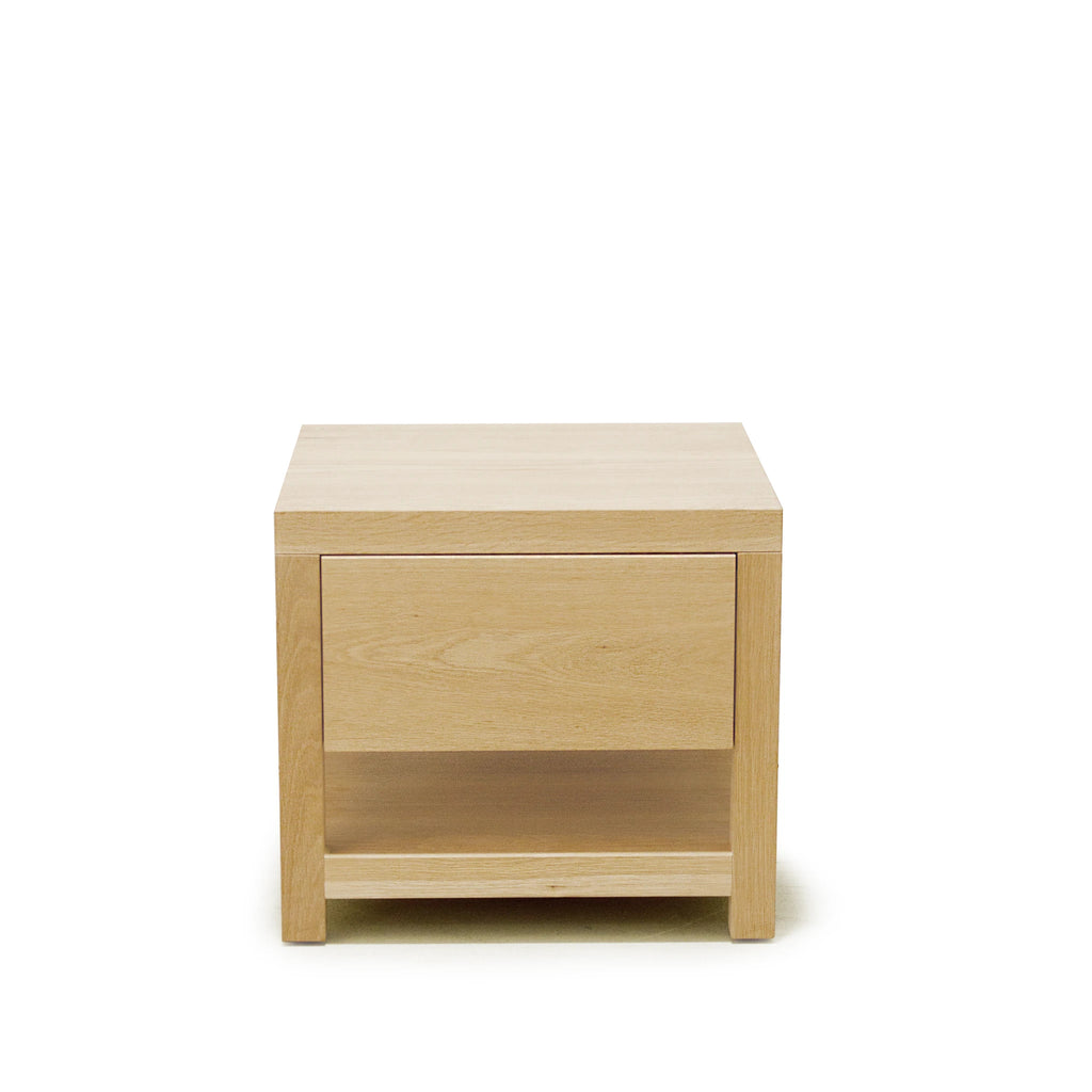 Crate Nightstand shown in Small, Natural finish | Muskoka Living Collection