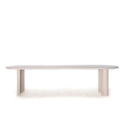 Darby Curved Dining Table shown in Mint White / Smoke | Muskoka Living Collection