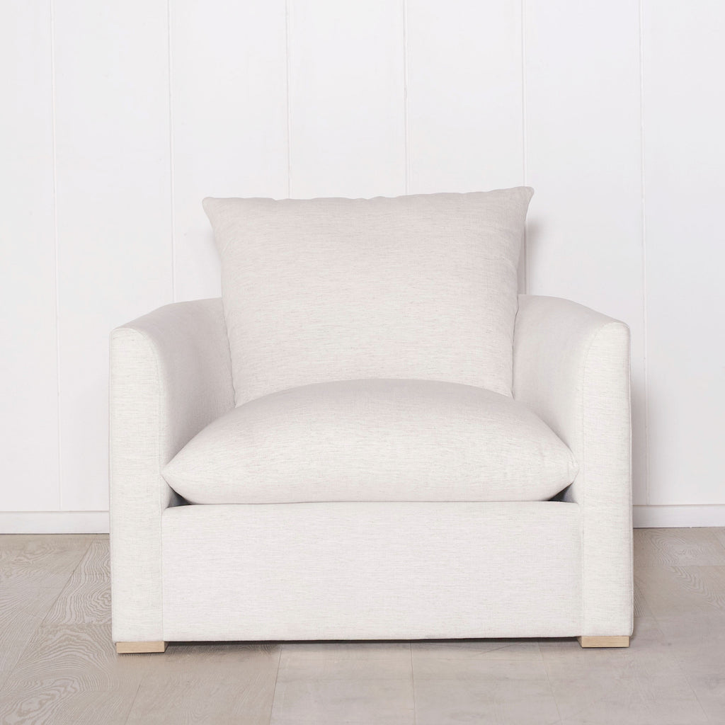 McGrath M, Muskoka Living Collection - Shown with legs and upholstered in Nomad Snow