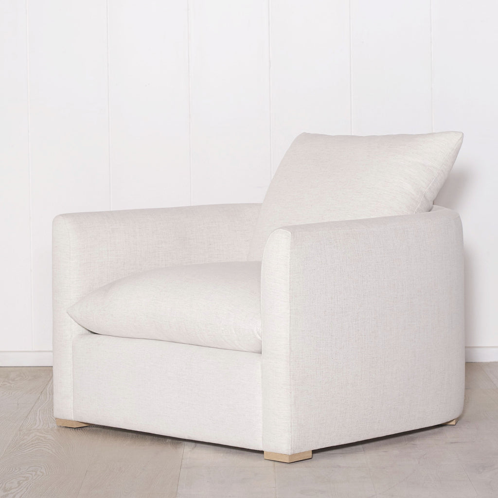 McGrath M, Muskoka Living Collection - Shown with legs and upholstered in Nomad Snow