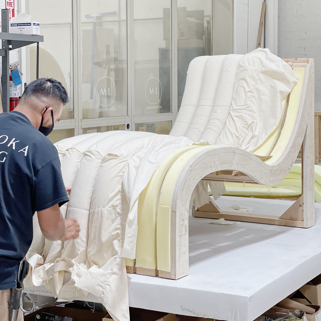 Flow Chaise - Muskoka Living Collection. Made to order at our LA Workshop.