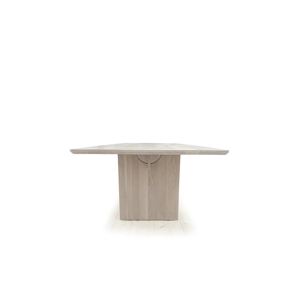 Justine Dining Table, Muskoka Living Collection - Shown in Mint White Natural 