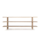 Jones Flat Shelves console, shown in Natural finish | Muskoka Living Collection