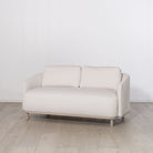 Easton Loveseat, Muskoka Living Collection - Shown in Mambo Sugar, Mint white natural oak.