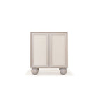 Melo Console, Muskoka Living Collection - Shown in Nordic White / Smoke finish with Gaspar painted cane.