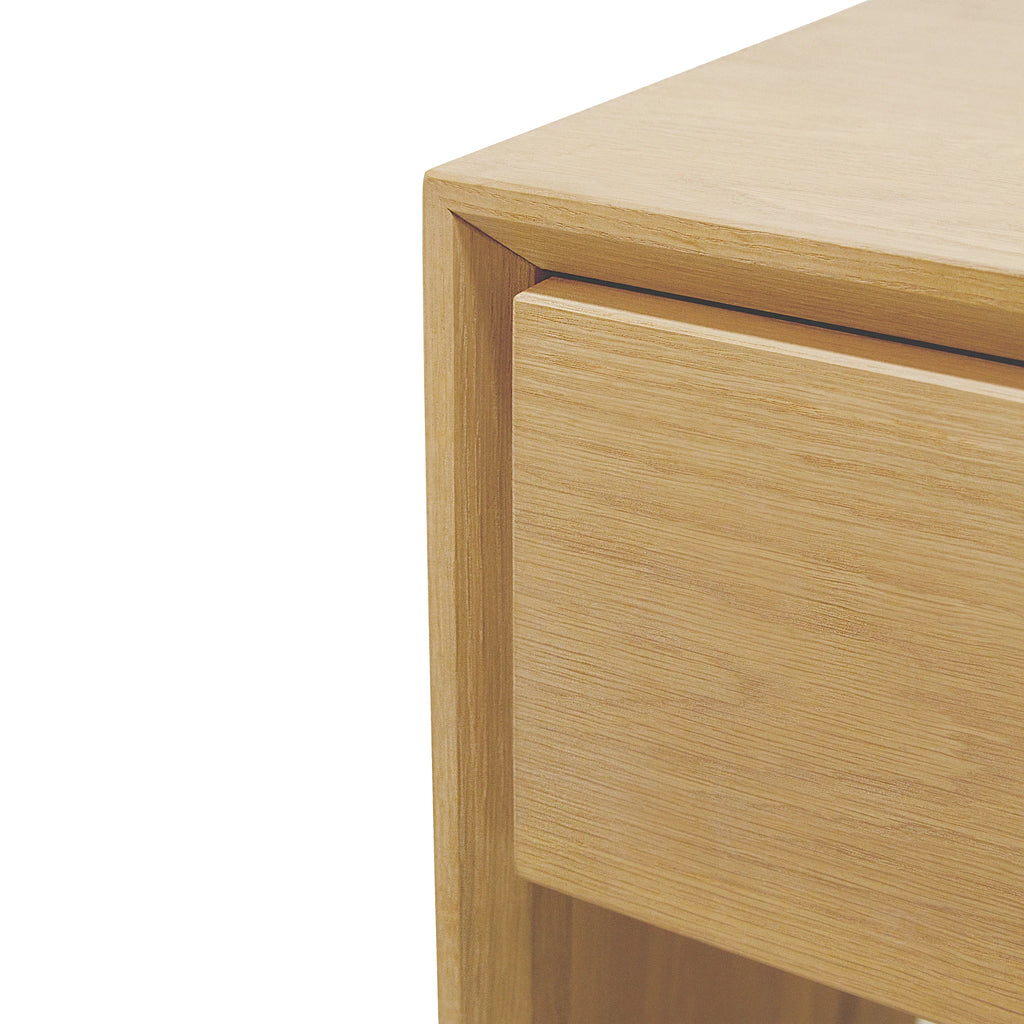 Nest Nightstand, Muskoka Living Collection - Shown in Large, Natural Finish
