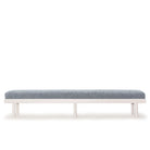 Wilshire Large Bench, Muskoka Living Collection - Shown in Lush Slate. Oak finished in Nordic White / Natural 