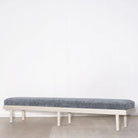 Wilshire Large Bench, Muskoka Living Collection - Shown in Lush Slate. Oak finished in Nordic White / Natural 