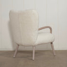 Alpine Chair - Shown in Shearling Ivory. Oak finished in Alpaca white/Natural | Muskoka Living Collection - Chairs