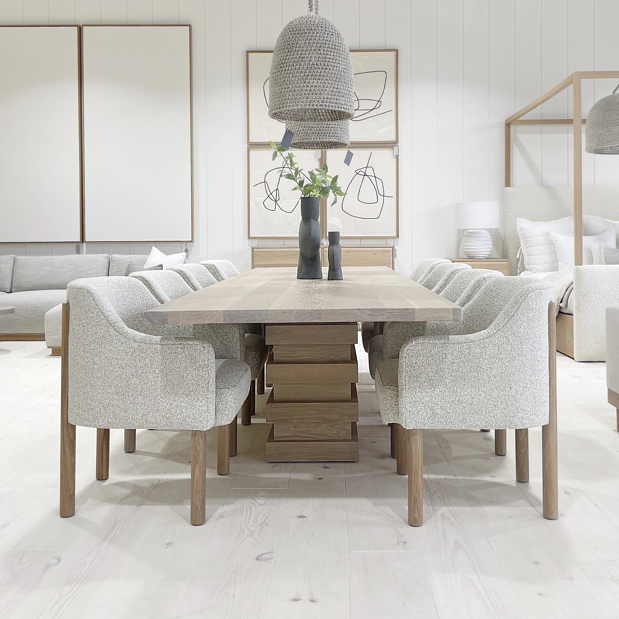 Alt dining table, shown in natural finish | Muskoka Living Collection