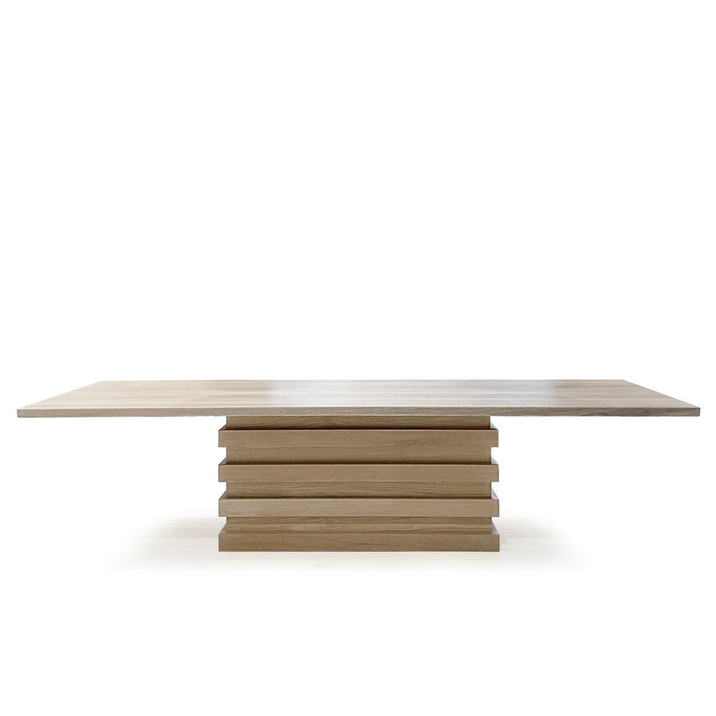 Alt dining table, shown in natural finish | Muskoka Living Collection