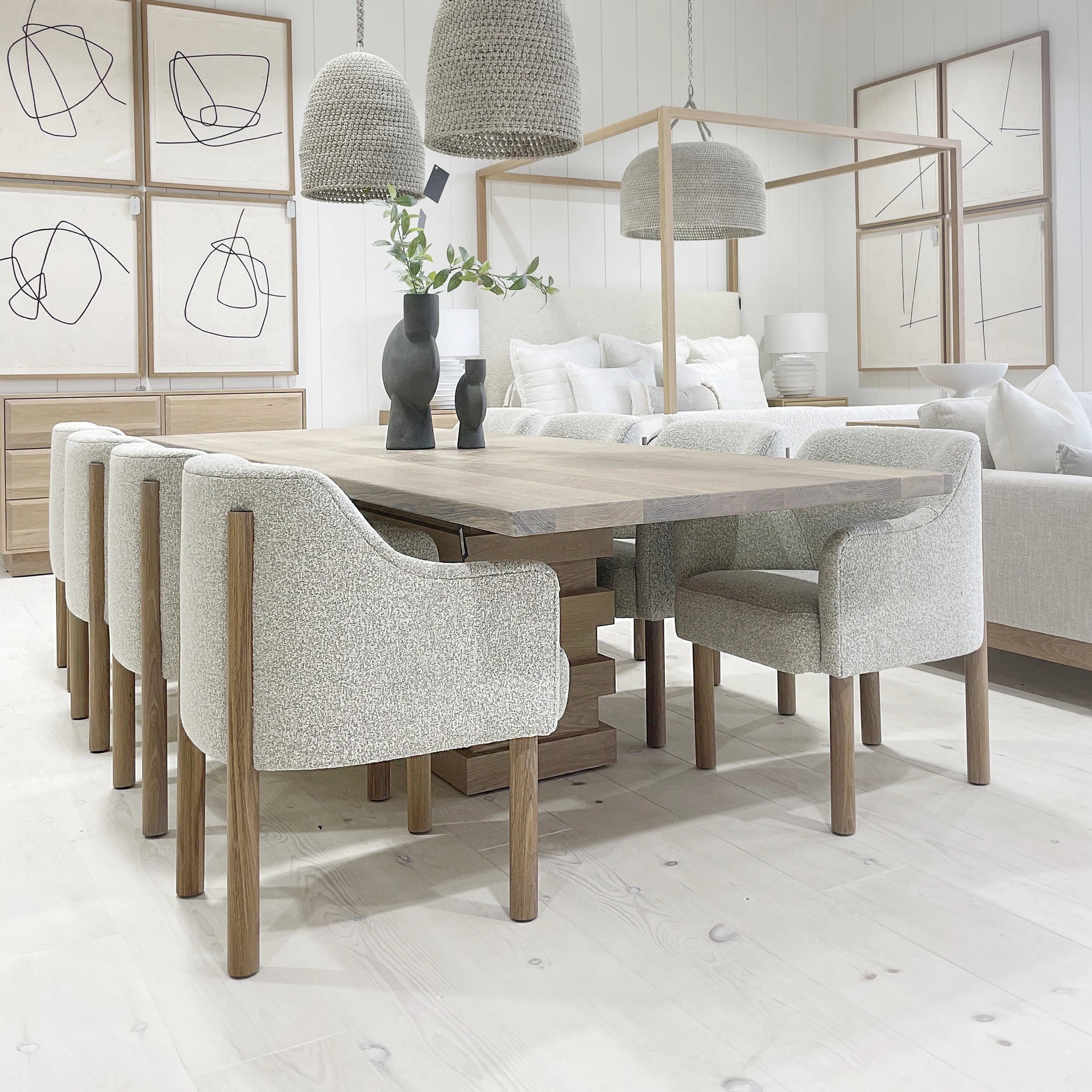 Alt dining table, shown in natural finish | Muskoka Living Collection