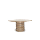 Alt Round dining table, Show in Natural Finish | Muskoka Living Collection