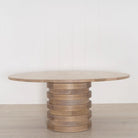 Alt Round dining table, Show in Natural Finish | Muskoka Living Collection