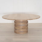 Alt Round dining table, Show in Natural Finish | Muskoka Living Collection