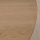 Alt Round dining table, Show in Natural Finish | Muskoka Living Collection