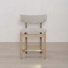 Arch Counter Stool, Shown in Belgian Fog. Oak finished in Natural | Muskoka Living Collection