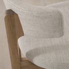 Arch Counter Stool, Shown in Belgian Fog. Oak finished in Natural | Muskoka Living Collection