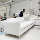 Carson Sofa, Muskoka Living Collection - Shown in Mambo Sugar, Nordic White / Smoke finish.