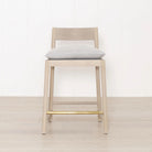 Shown with Retro Light Grey cushion. Oak finished in Mint White / Natural