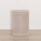 Concept Side Table, shown in Nordic White / Smoke | Muskoka Living Collection