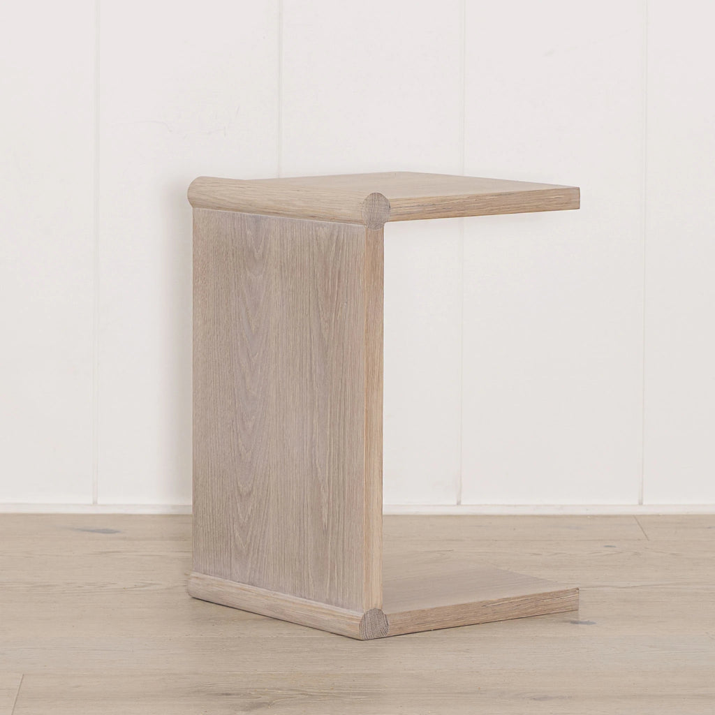 Concept Side Table, shown in Nordic White / Smoke | Muskoka Living Collection