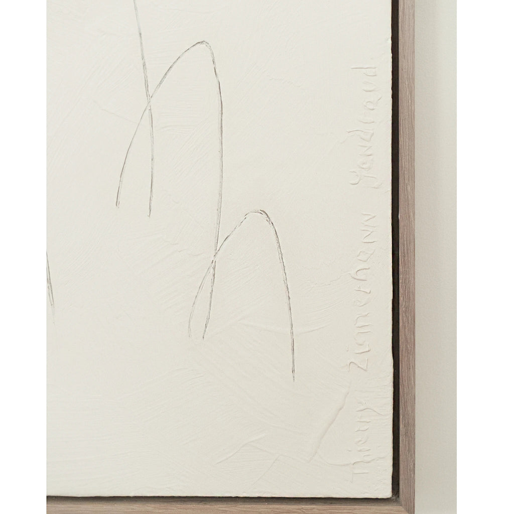Shown in 25x80 format. Oak finished in Nordic White Smoke. Coquelicots #3 | Muskoka Living Collection - Art