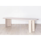 Darby Curved Dining Table shown in Mint White / Smoke | Muskoka Living Collection