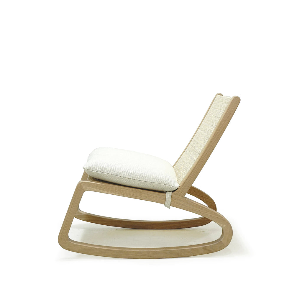 Draper Chair - Shown in Natural Cane, cushion in Monte Natural | Muskoka Living Collection - Chairs