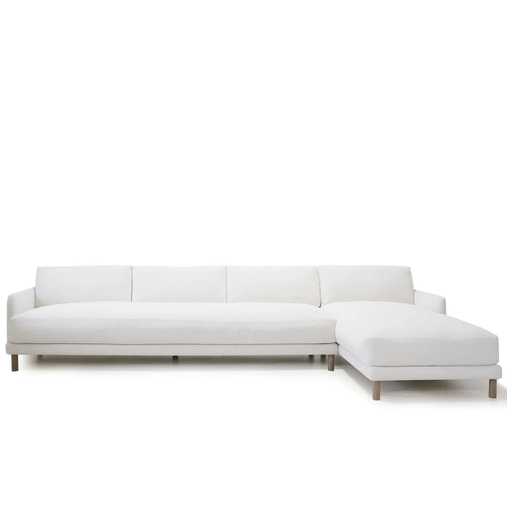 Duke Sectional, Muskoka Living Collection - Shown in right chaise upholstered Nomad Snow