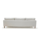 Duke Sofa, Muskoka Living Collection - Shown in Upholstered Frame Natural. Oak finished in Mint White / Natural.