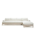 Union Sectional, Muskoka Living Collection - Shown in Belgian Oatmeal, Mint White / Super White Finish