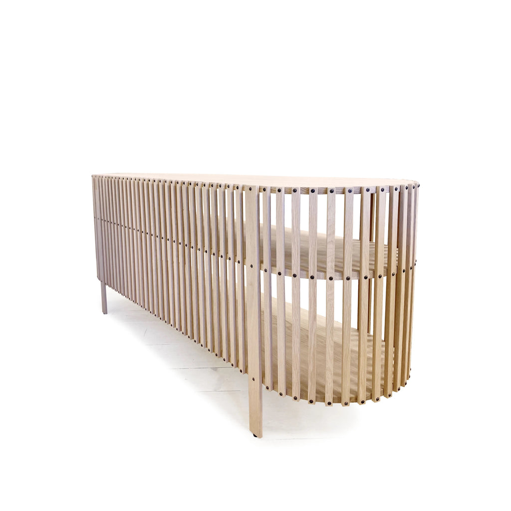 Grove Console, shown in Nordic White / Natural | Muskoka Living Collection