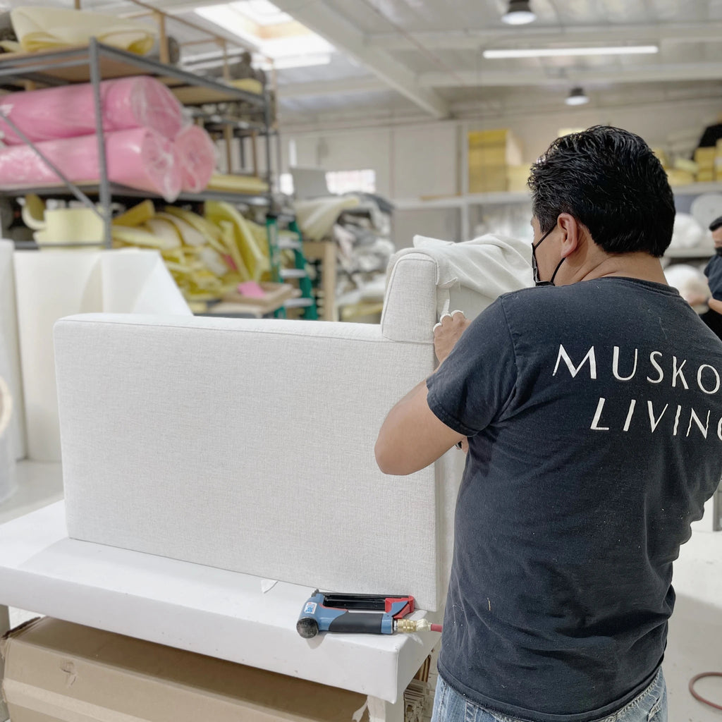 Gunner L Sofa, Muskoka Living Collection - Manufacured at our LA Workshop