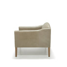 Helena chair - Shown in Mont Blanc Smoke leather. Oak finished in Natural | Muskoka Living Collection