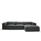 Monterey Sectional, Muskoka Living Collection - Shown in right chaise upholstered Sheepskin Charcoal