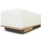 Noah bench, Muskoka Living Collection - Shown in Berber White. Oak finished in Natural.