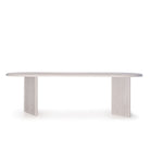 Otis Curved Desk, Muskoka Living Collection - Shown in Alpaca White / Smoke.