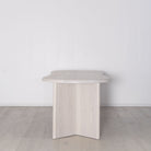 Otis Curved Desk, Muskoka Living Collection - Otis Desk, Muskoka Living Collection - Shown in Alpaca White / Smoke.