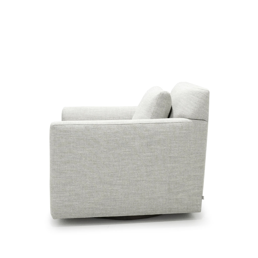 Provo Chair, Muskoka Living Collection - Shown in swivel, upholstered Belgian Fog