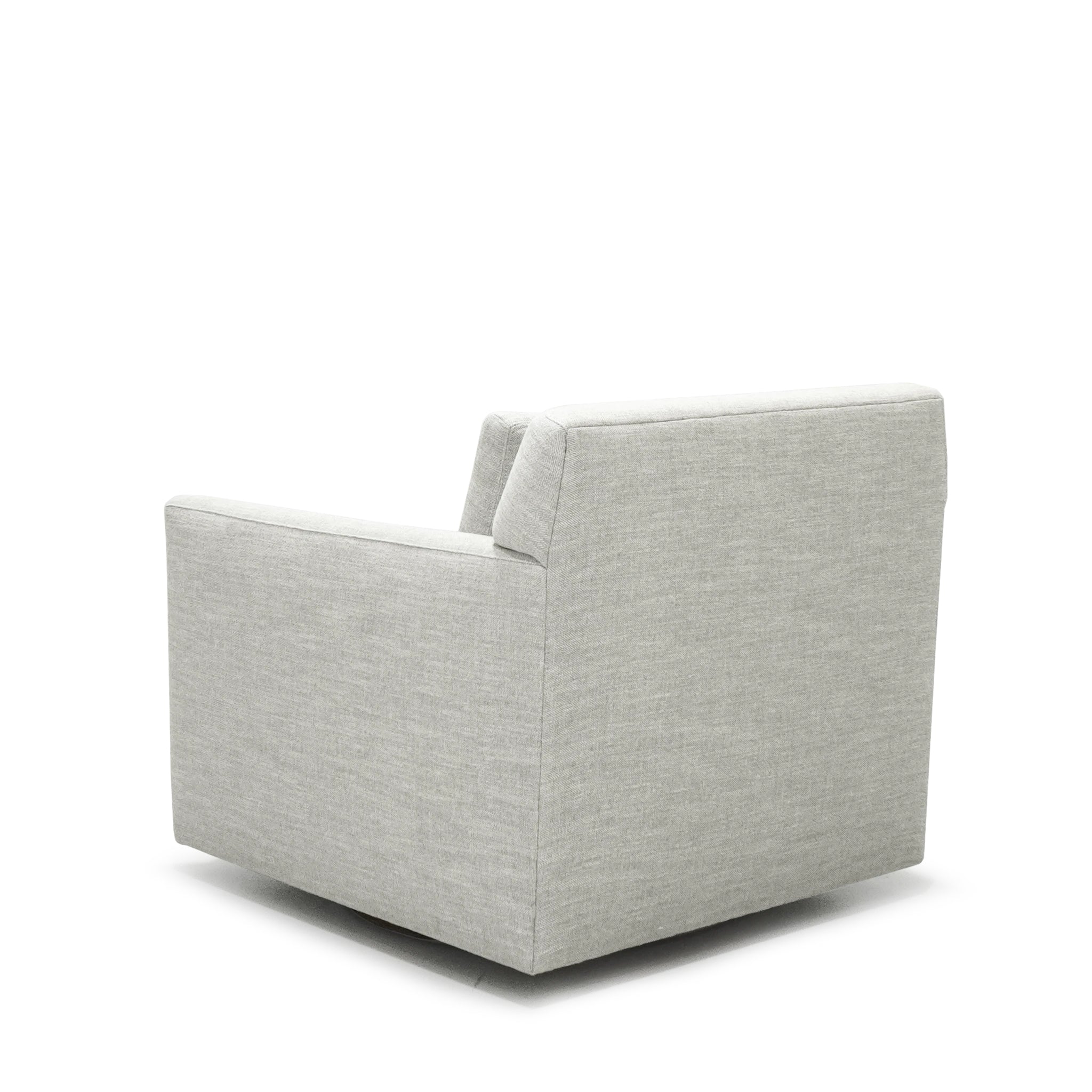 Provo Chair, Muskoka Living Collection - Shown in swivel, upholstered Belgian Fog