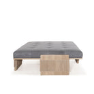 Rosehill Coffee Table, Muskoka Living Collection - Shown in Leather. Oak finished in Smoke.