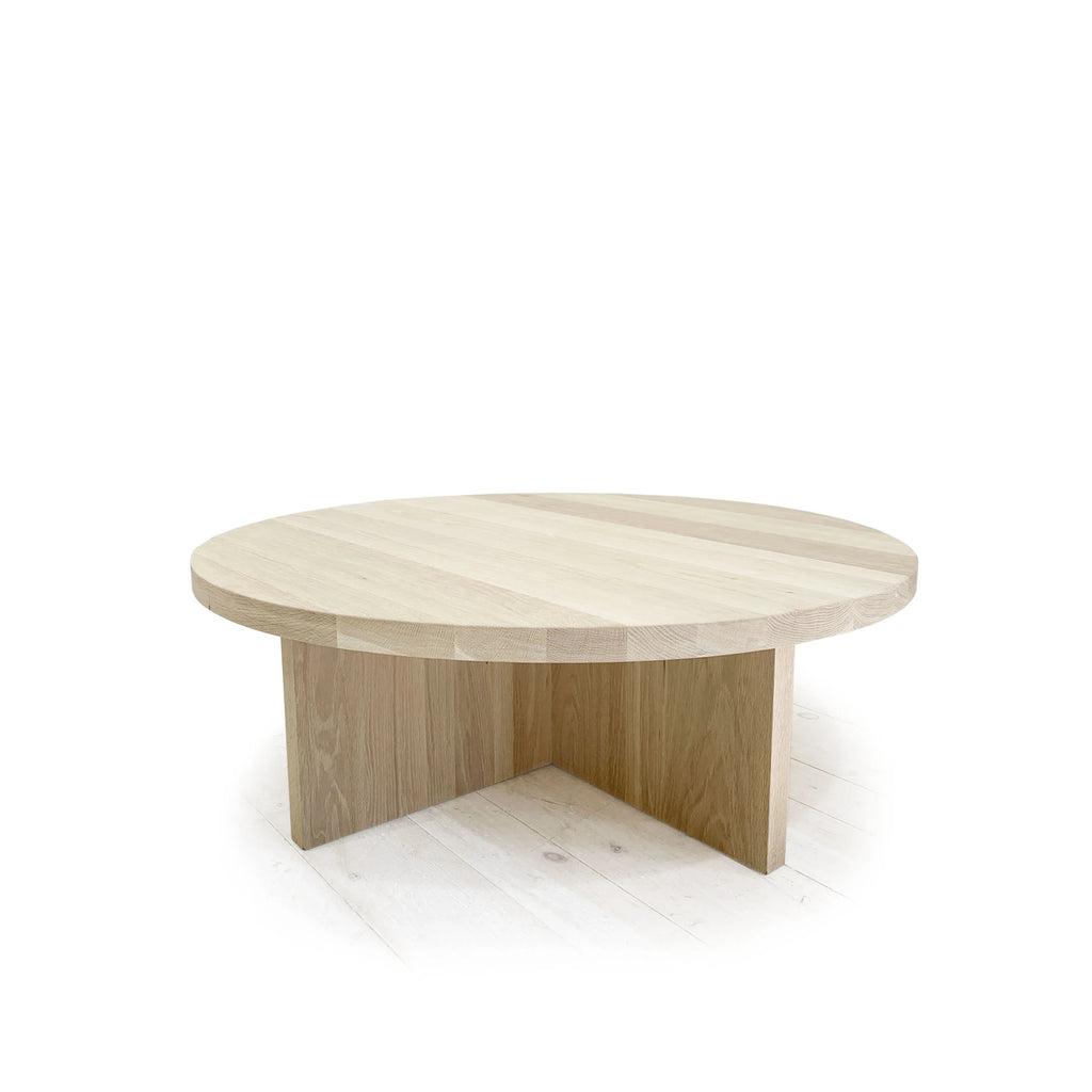 Stem Round Coffee Table, Muskoka Living Collection - Shown in Smoke finish